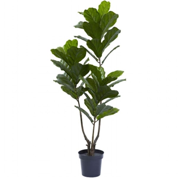 Nearly Natural 65 in. Fiddle Leaf Tree UV Resistant - Indoor and Outdoor - 5449