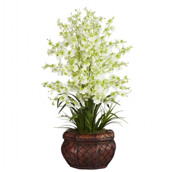 Nearly Natural Dancing Lady Silk Flower Arrangement - 1207-GR