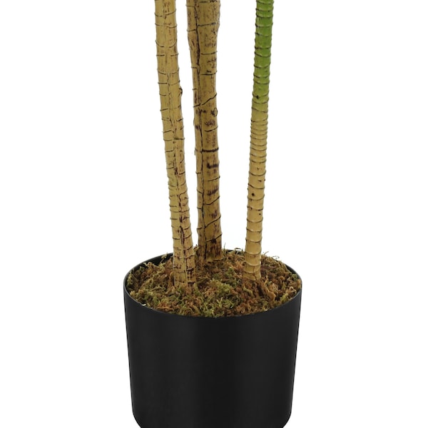 Monarch Specialties Artificial Plant, 51" Tall, Dracaena Tree, Indoor, Faux, Fake, Floor, Greenery, Potted, Real Touch - I 9543
