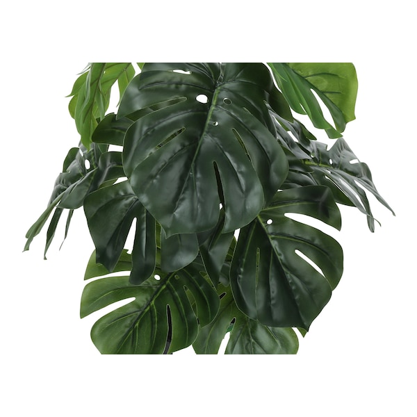 Monarch Specialties Artificial Plant, 24" Tall, Monstera, Indoor, Faux, Fake, Table, Greenery, Potted, Real Touch - I 9576
