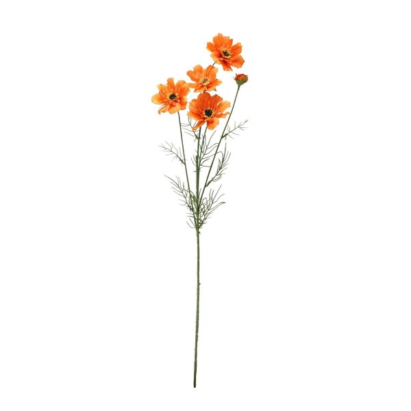 Allstate 32 in. Cosmos Flower Artificial Floral Spray Flowers, Orange - 32735209