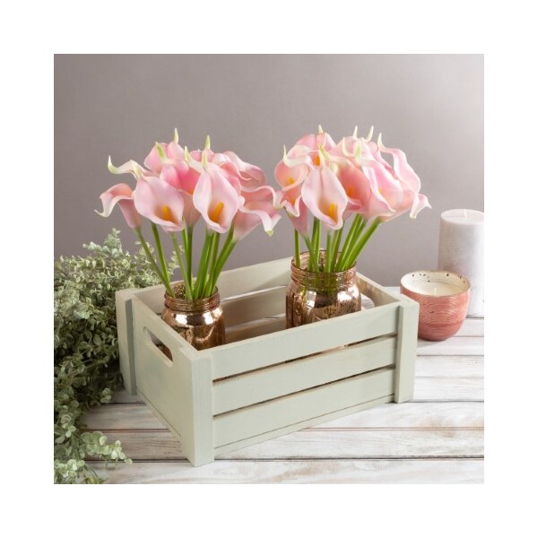 Nature Spring Nature Spring Faux Calla Lily Bundle - 24, Coral - 973502WOD