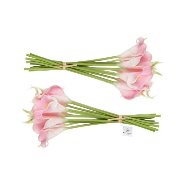 Nature Spring Nature Spring Faux Calla Lily Bundle - 24, Coral - 973502WOD