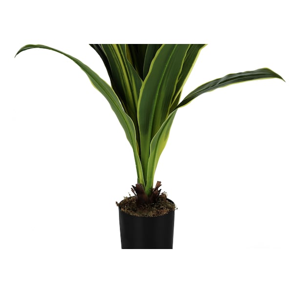 Monarch Specialties Artificial Plant, 47" Tall, Dracaena Tree, Indoor, Faux, Fake, Floor, Greenery, Potted, Real Touch - I 9542