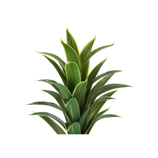 Monarch Specialties Artificial Plant, 47" Tall, Dracaena Tree, Indoor, Faux, Fake, Floor, Greenery, Potted, Real Touch - I 9542