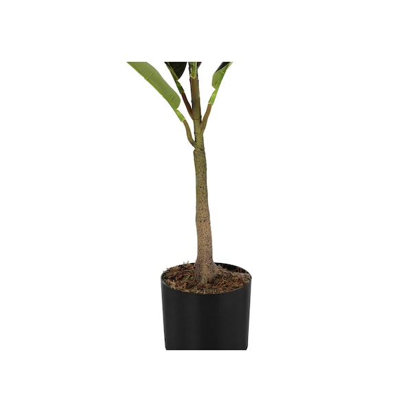 Monarch Specialties Artificial Plant, 40" Tall, Rubber Tree, Indoor, Faux, Fake, Floor, Greenery, Potted, Real Touch - I 9547