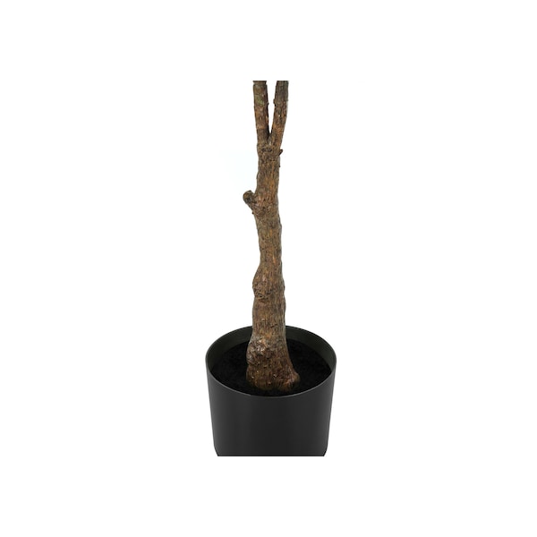 Monarch Specialties Artificial Plant, 52" Tall, Rubber Tree, Indoor, Faux, Fake, Floor, Greenery, Potted, Real Touch - I 9514