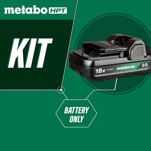 Metabo Hpt 18V Cordless Li-ion 2.0Ah Battery - 377797M