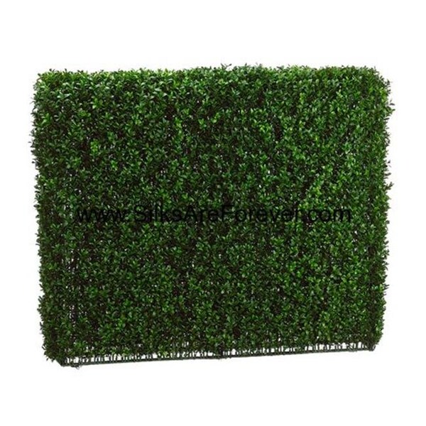 Allstate Floreal Allstate Floral LPB257-GR-TT 33 in. Hx8 in. Wx39 in. L Boxwood Hedge Two Tone Green - LPB257-GR/TT