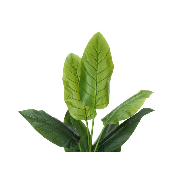 Monarch Specialties Artificial Plant, 59" Tall, Strelitzia Tree, Indoor, Faux, Fake, Floor, Greenery, Potted, Real Touch - I 9545