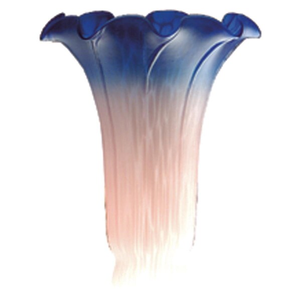 Meyda 3.5 Inch W X 5 Inch H Pink/Blue Lily Shade - 10185