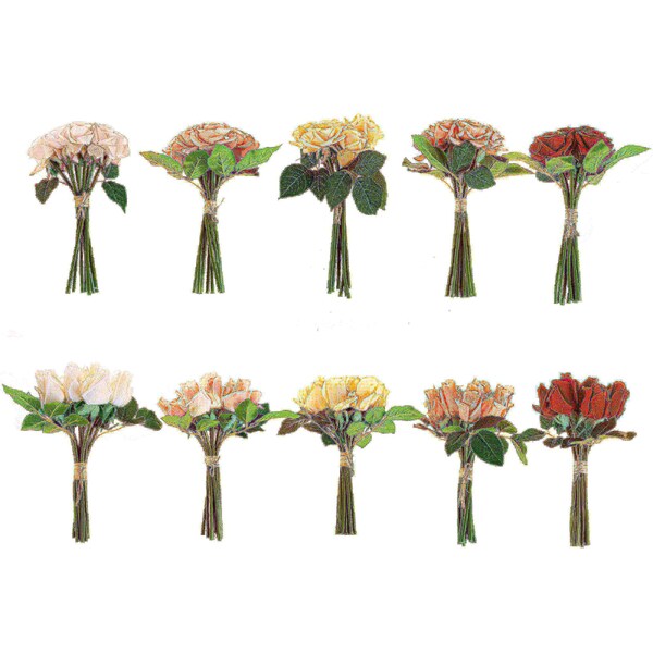 Nature Spring 24PC Artificial Rose Buds, Coral - 411614CUQ