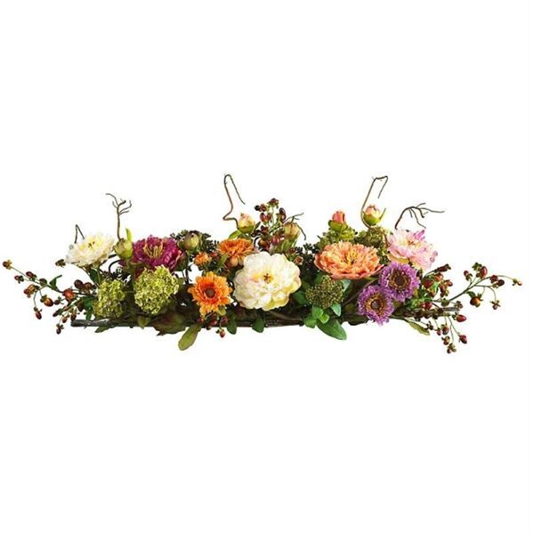 Dare2Decor Mixed Peony Centerpiece Silk Flower Arrangement - DA103072