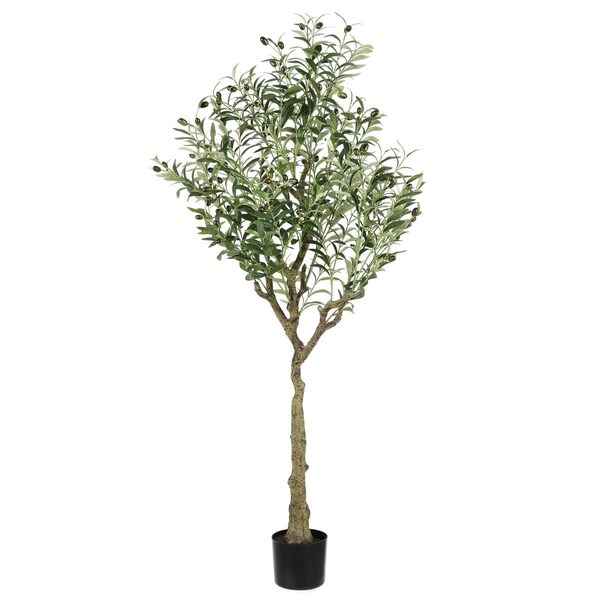 Safavieh 60 in. Faux Potted Olive Tree, Green - FXP2007A