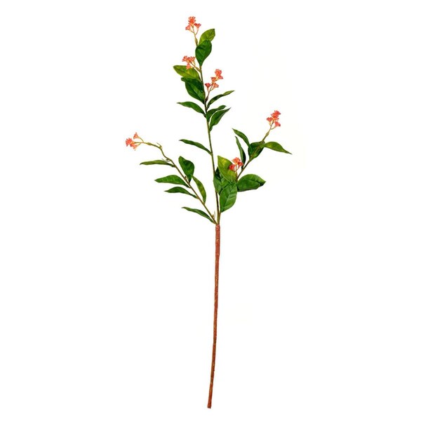 Vickerman 25 in. Green Scimmia Leaf &amp; Flower Spray - FK181401