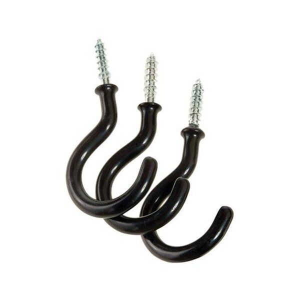 Dare2Decor Products 86206 1.5 x 2 x 0.2 in. Vinyl Black Ceiling Hook - - DA156934