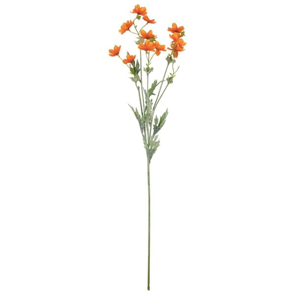 Allstate 27.5 in. Baby Cosmos Artificial Silk Floral Spray Flowers, Orange - 34738951