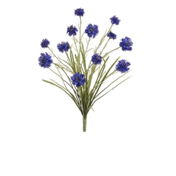 Allstate FBC761-BL-RY 22 in. Royal Blue Cornflower Bush with 12 Flowers-, 12PK - FBC761-BL/RY
