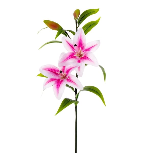 Vickerman 33 in. Tiger Lily Stem, Pink - Pack of 2 - FC170102-2