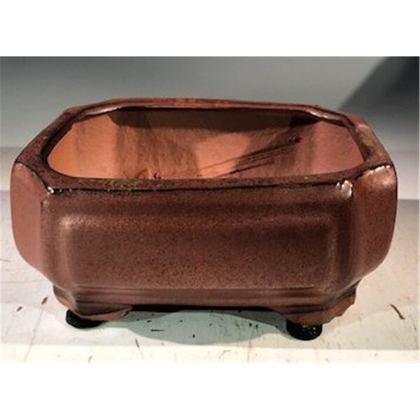 Paisaje Ceramic Bonsai Pot - Professional Series, Aztec Orange - Rectangle - PA2529859