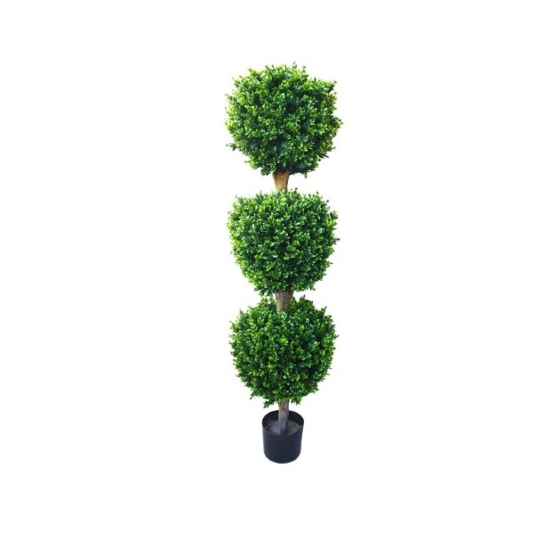 Nature Spring Nature Spring Artificial Hedyotis Topiary Tree, 5-Foot-Tall Potted Floor Decoration for Home - 894683HMY
