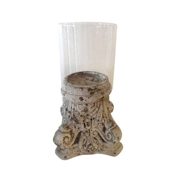Maquina Ceramic Candleholder with Glass - MA3001057