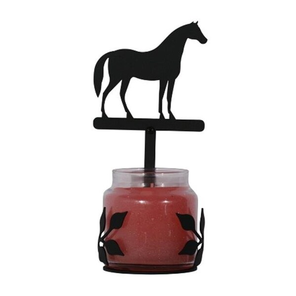 Village Wrought Iron Village Wrought Iron C-LJS-68 Standing Horse Large Jar Sco - C-LJS-68