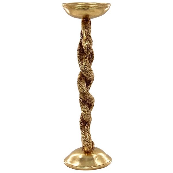 Design Toscano Egyptian Golden Snake Goddess Candlesticks, PK 2 - QL70109