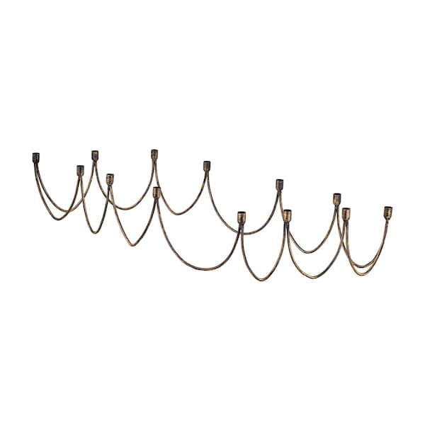 Elk Signature Iron International Candle Holder, Oil Rubbed Gold - 8468-058