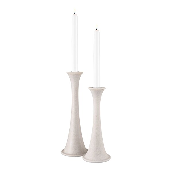 Elk Studio Bonnie Candleholder, Set of 2 Alabaster - S0037-11226/S2