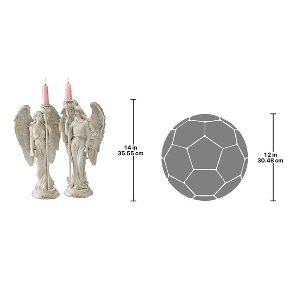 Design Toscano Angels of Virtue Sculptural Candleholders - EU79299