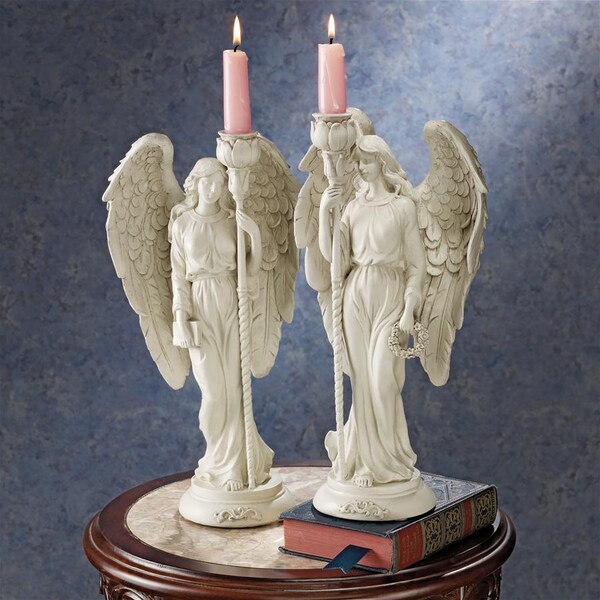 Design Toscano Angels of Virtue Sculptural Candleholders - EU79299