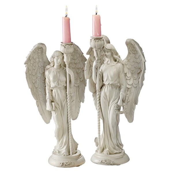Design Toscano Angels of Virtue Sculptural Candleholders - EU79299