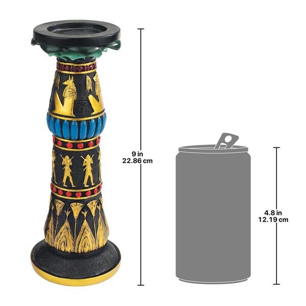 Design Toscano Temple of Luxor Sculptural Egyptian Candleholder: Rameses - QL12459