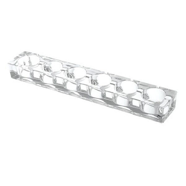 Diamond Star 1.5 x 2.5 x 13 in. Glass Tealight Holder, Clear - 68010