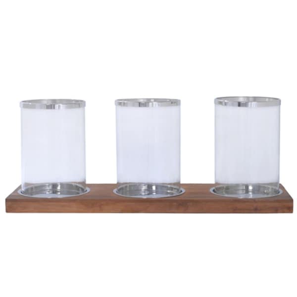 Rojo 16 40 x 15 x 12 in. Amalfitana Old Wood Candle Holder- Large - SS1102L