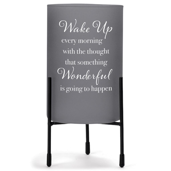 Dicksons Unisex Wake Up Every Morning Candleholder, Grey - One Size - HGC74GY