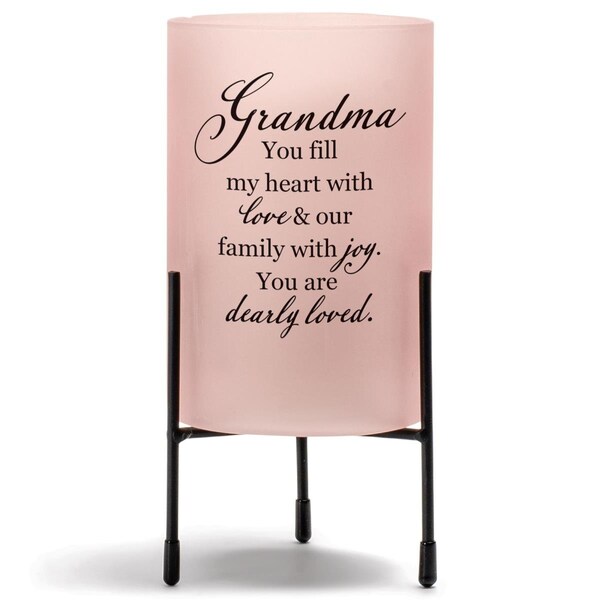 Cottage Garden Grandma, Filled My Heart Candle Holder with Love - HGC33BH