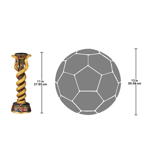 Design Toscano Renenutet, the Cobra Goddess Altar Candlestick, PK 2 - QL912201