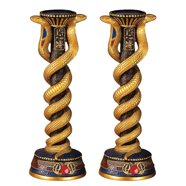 Design Toscano Renenutet, the Cobra Goddess Altar Candlestick, PK 2 - QL912201