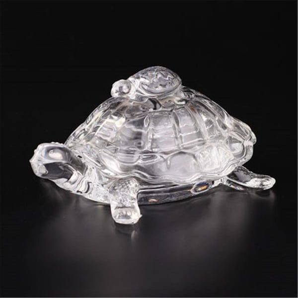Diamond Star Diamond Star 68166 3.5 x 4.5 x 7 in. Glass Turtle; Clear - 68166