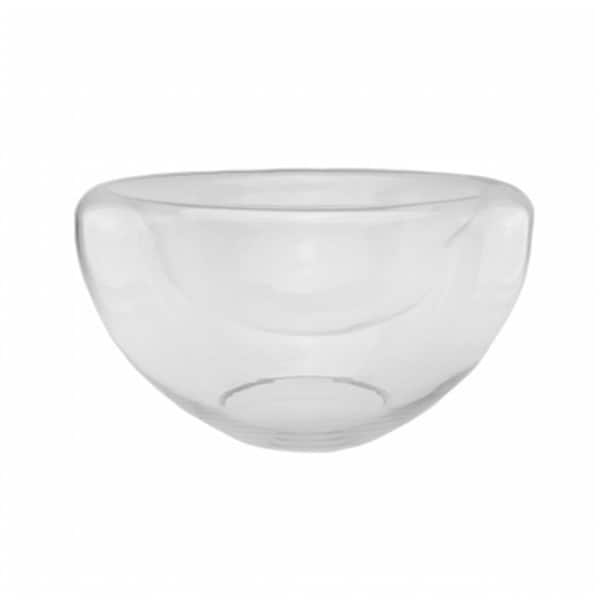 Purely Pecan Gordon  7.25 in. Transparent Glass Pillar Candle Holder with Concave Interior - 32021357