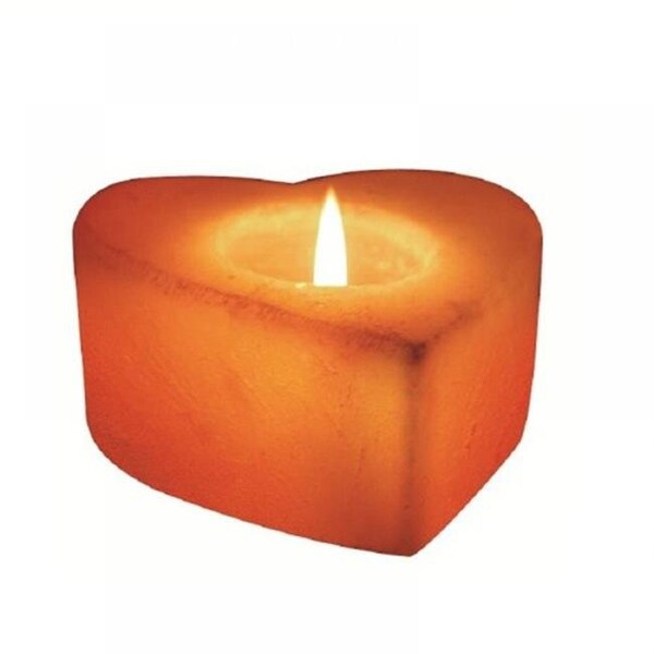 Living Healthy Products Living Healthy Products HRTSA-2003 Himalayan Salt Heart Candleholder - HRTSA-2003
