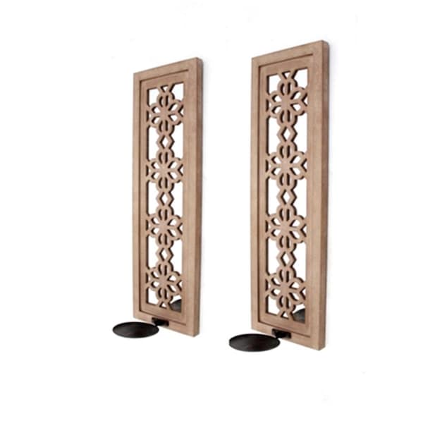 Teton Home Wood Candle Holder, 8PK - WD-082