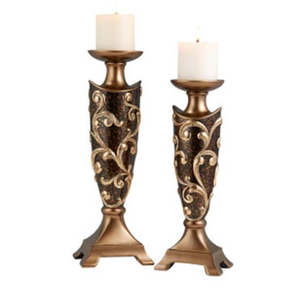 Ore Furniture Ore Furniture K-4281C Odysseus Baroque Candleholder - 14; 16 in. - K-4281C