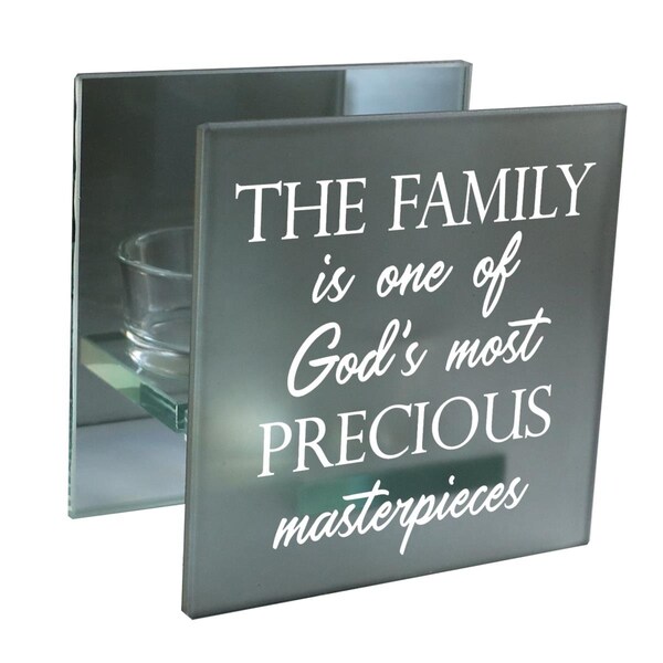 Dicksons Unisex Family One Of Most Precious Tealight Candle Holder, Grey - One Size - MCHQ65SGY