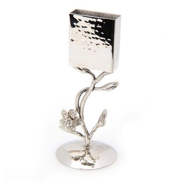 Coolcollectibles 5.5 x 2.5 x 3 in. Havdalah Candle Holder with Jeweled Flower - CO983864