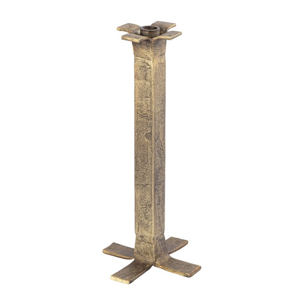 Elk Signature Splay Candleholder, Large Aged Brass - H0897-10927