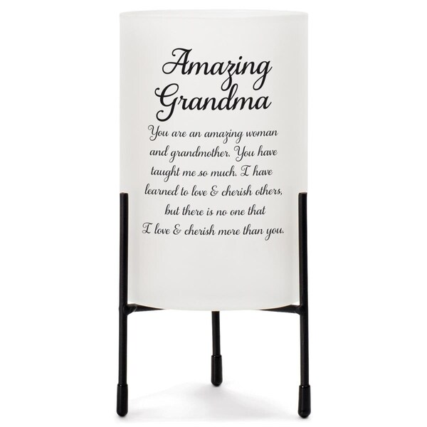 Dicksons Unisex Awesome Grandma Amazing Candleholder, White - One Size - HGC79W