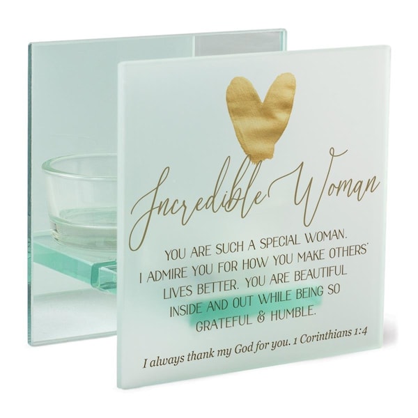Dicksons Unisex Incredible Woman Special Tealight Candle Holder, White - One Size - MCHQ67S
